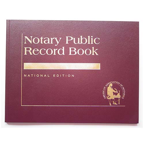Michigan Contemporary Notary Record Book (Journal) - with thumbprint space
